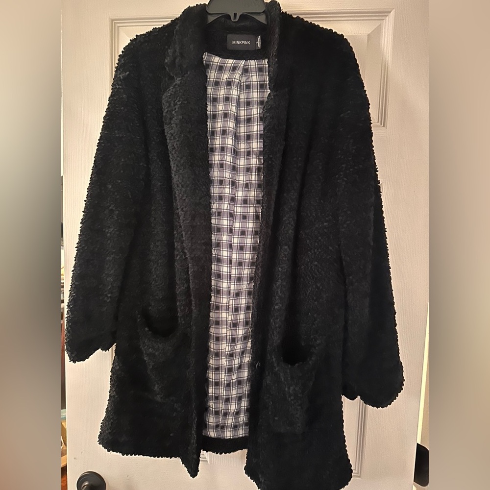 MINKPINK fuzzy blazer